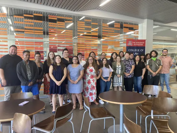 Group of students at library, Knowledge River