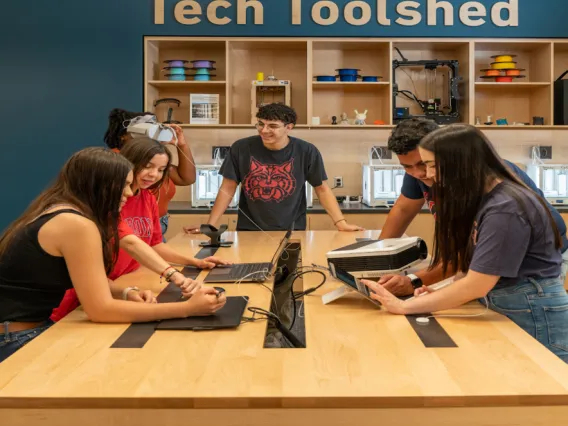 Students in Library