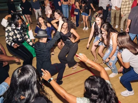 Students Dancing