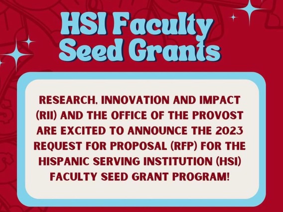 HSI Faculty Seed Grants Flyer 2024