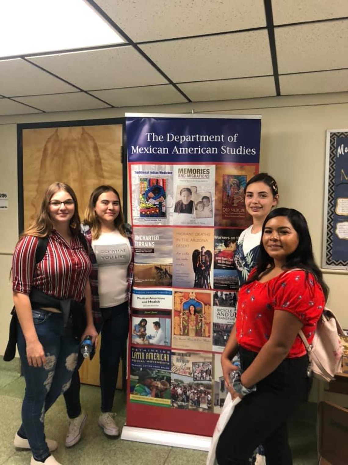 Ajo HS Students visiting UA and visiting the UA Mexican American Studies Department 